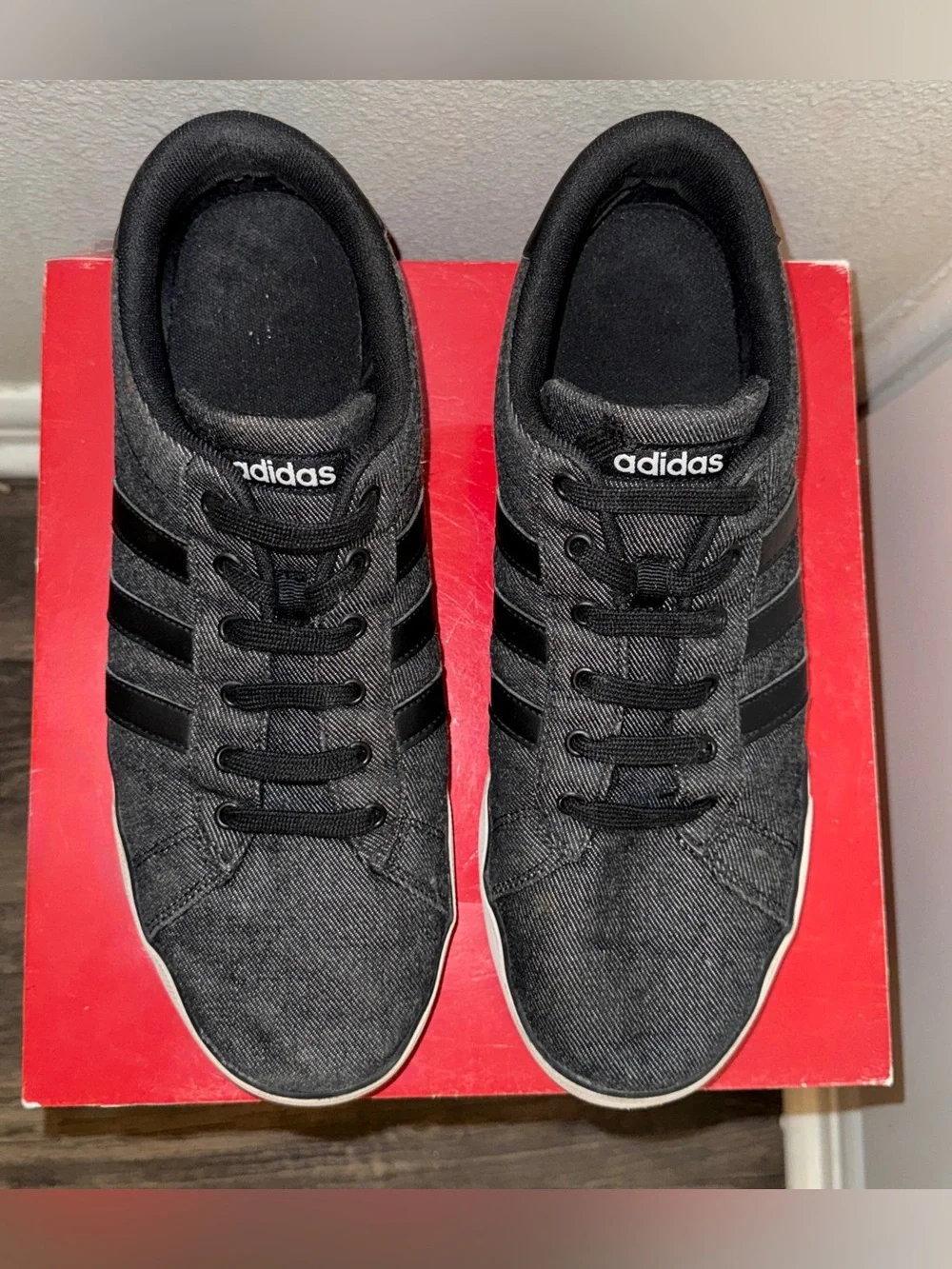 Adidas Gray + Black Low-Top Skate Sneakers • Size 12